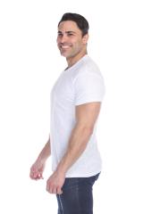 6550 Men's Short Sleeve Cotton Slub Tee
