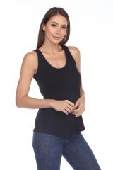 2007 Juniors Scoop Neck Curve Hem Tank