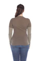 4160 Junior's Long Sleeve Jersey/Thermal 2-fer