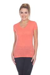 6053 Juniors Cap Sleeve Cotton Slub Tee