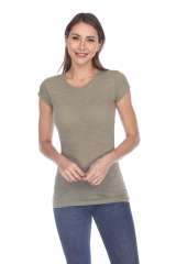 6050 Juniors Cap Sleeve Cotton Slub Tee