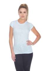 6050 Juniors Cap Sleeve Cotton Slub Tee