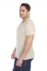 3600 Men's Short Sleeve CVC Blended Crew Neck Tee