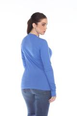 3100 Junior's Long Sleeve CVC Blended Crew Neck Tee