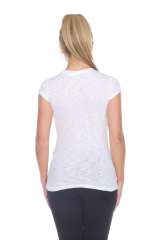 6050 Juniors Cap Sleeve Cotton Slub Tee
