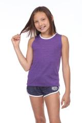 9210 Girls Twist Strap Open Back Tank