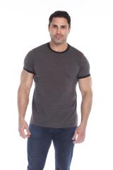 3602 Men's Short Sleeve CVC Blended Crew Neck Ringer Tee