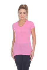 5003 Juniors Cap Sleeve "Tear Drop" V-Neck Tee