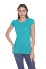 6050 Juniors Cap Sleeve Cotton Slub Tee