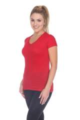 5003 Juniors Cap Sleeve "Tear Drop" V-Neck Tee