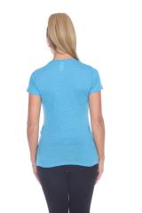 3800 Junior's Short Sleeve Poly Linen Crew Neck Tee