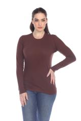 1100 Junior's Long Sleeve Crew Neck Tee