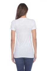 3203 Junior's Tri Blend Short Sleeve Deep V-Neck Tee
