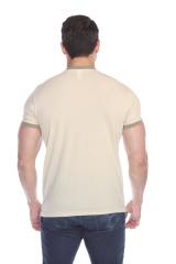 3602 Men's Short Sleeve CVC Blended Crew Neck Ringer Tee