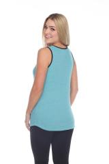 1207 Junior's Curve Hem Nub Ringer Tank