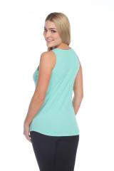 2007 Juniors Scoop Neck Curve Hem Tank