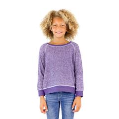 8904G Girls French Terry Long Sleeve Pullover