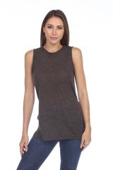 2011 Junior's Poly Linen Blend Vented Muscle Tank