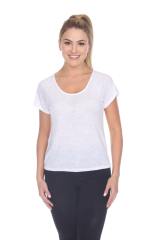 3401 Junior's Poly Rayon Slub Short Sleeve Boxy Tee