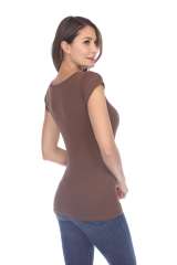 5001 Junior's Cap Sleeve Scoop Neck Tee