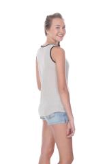 1207 Junior's Curve Hem Nub Ringer Tank