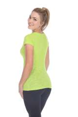6053 Juniors Cap Sleeve Cotton Slub Tee