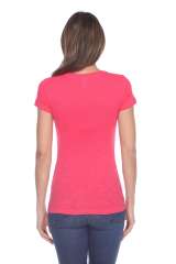 6053 Juniors Cap Sleeve Cotton Slub Tee