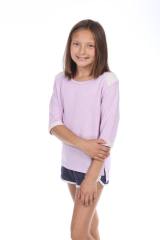 8908 Girls Cuffed 3/4 Sleeve Pullover