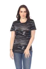 4002C Junior Camo Print Essentials Loose Body Tee