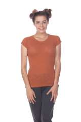 6050 Juniors Cap Sleeve Cotton Slub Tee