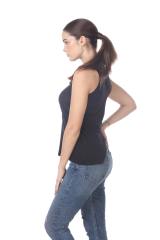 3311 Junior's Poly Viscose Tank Top with Slit Back