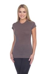 3000 Junior's Cap Sleeve CVC Blended Crew Neck Tee