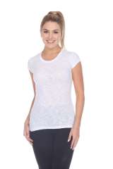 6050 Juniors Cap Sleeve Cotton Slub Tee