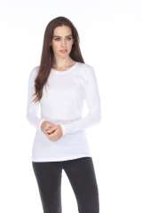 1100 Junior's Long Sleeve Crew Neck Tee