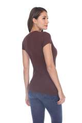 5003 Juniors Cap Sleeve "Tear Drop" V-Neck Tee