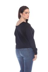 3904 Junior's Bamboo Blend Crop Long Sleeve Pullover