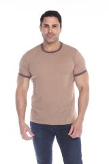 3602 Men's Short Sleeve CVC Blended Crew Neck Ringer Tee