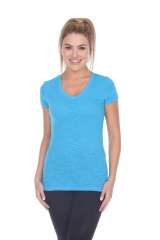 6053 Juniors Cap Sleeve Cotton Slub Tee