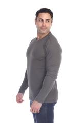 6600 Men's Long Sleeve Waffle Thermal Crew Neck Tee