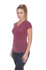 5003 Juniors Cap Sleeve "Tear Drop" V-Neck Tee