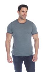 3602 Men's Short Sleeve CVC Blended Crew Neck Ringer Tee
