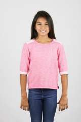 8908 Girls Cuffed 3/4 Sleeve Pullover