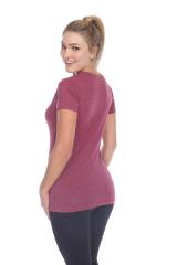 3203 Junior's Tri Blend Short Sleeve Deep V-Neck Tee