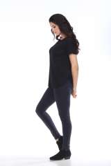 7250 Ladies Fancy Curved Side Short Sleeve Tee