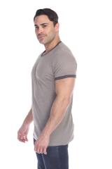 3602 Men's Short Sleeve CVC Blended Crew Neck Ringer Tee