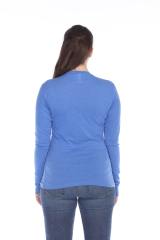3100 Junior's Long Sleeve CVC Blended Crew Neck Tee