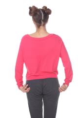 3904 Junior's Bamboo Blend Crop Long Sleeve Pullover