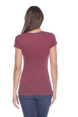 6053 Juniors Cap Sleeve Cotton Slub Tee