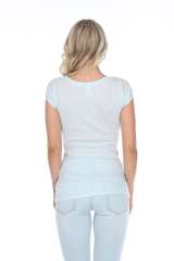 5001 Junior's Cap Sleeve Scoop Neck Tee