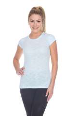 6050 Juniors Cap Sleeve Cotton Slub Tee